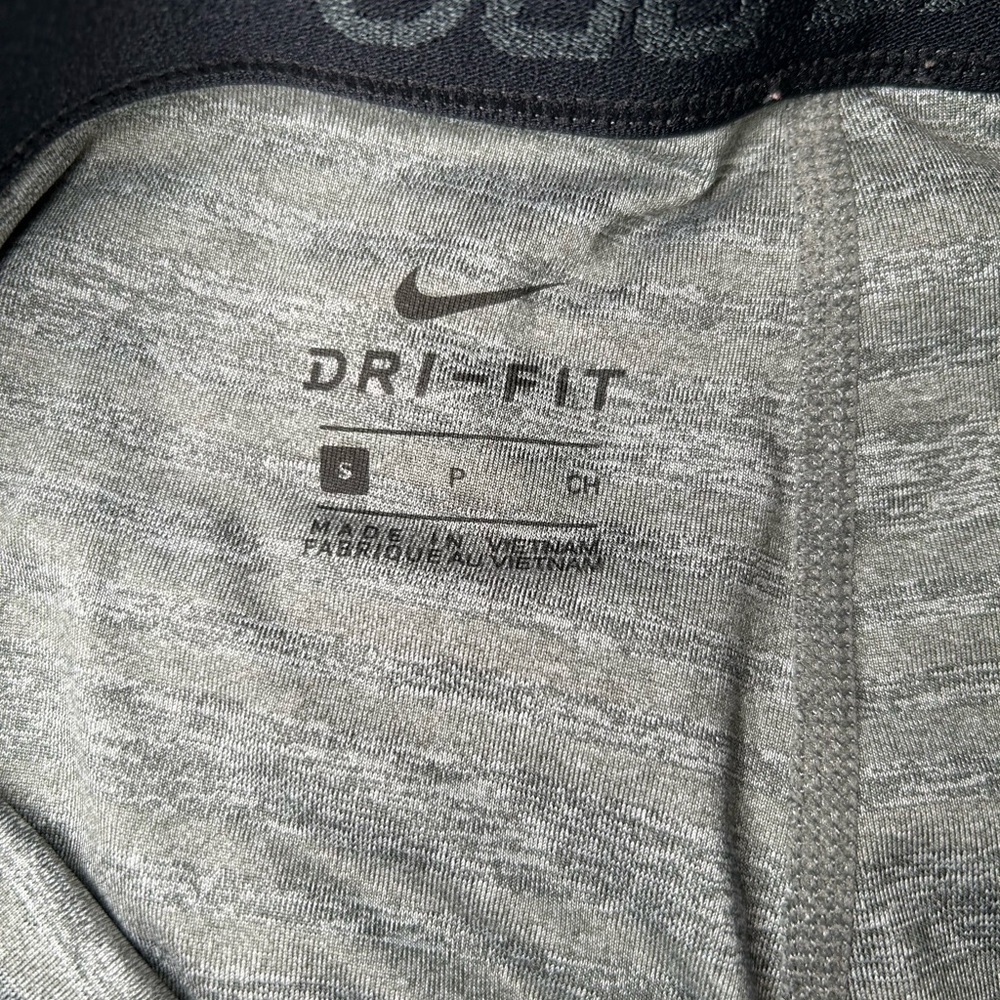 WOMENS NIKE PRO DRI FIT GREY & BLACK LEGGINGS, SIZE S - Picture 7 of 7